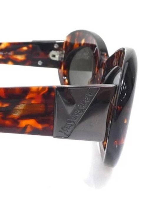 Auth YVES SAINT LAURENT Sunglasses Brown Plastic - r11038g main image 4
